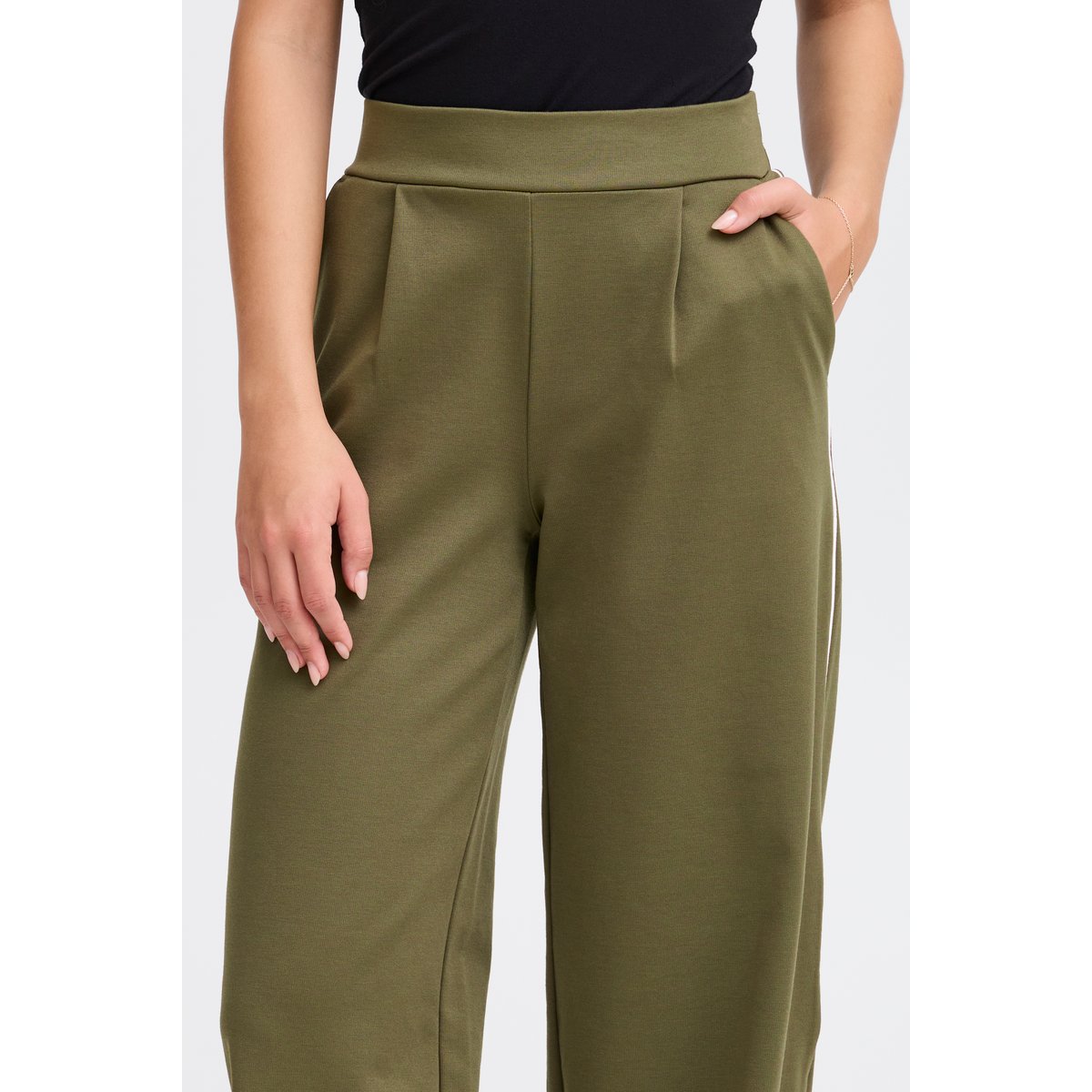 Pantalon large à taille haute kalamata, ICHI