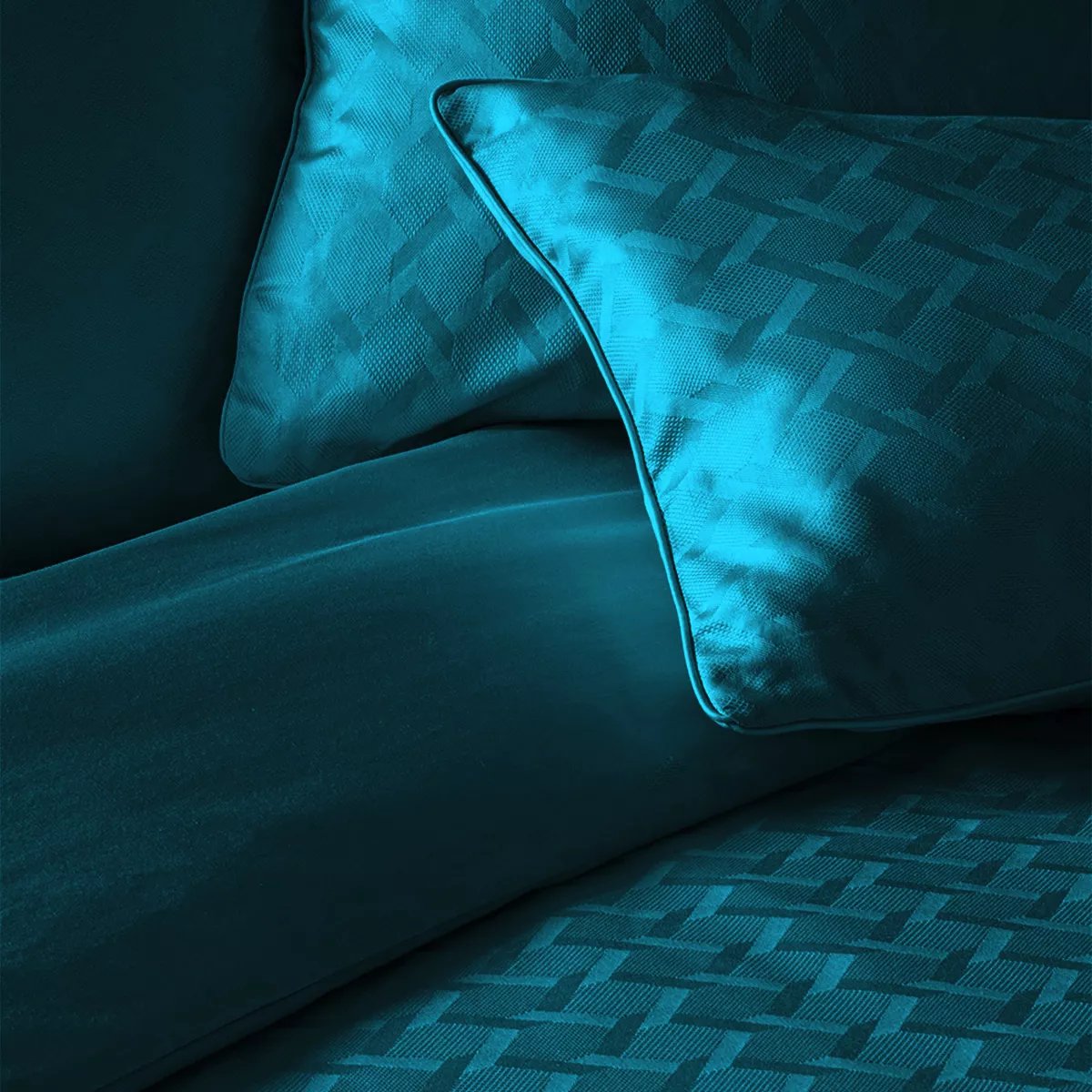 Taie d'oreiller satin de coton ADAGIO crepuscule, GARNIER THIEBAUT