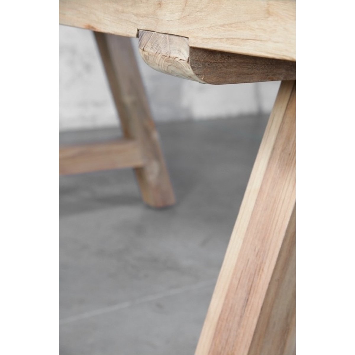 Table de repas en bois massif pour intérieur et extérieur - CANTANA bois clair, MATHI DESIGN
