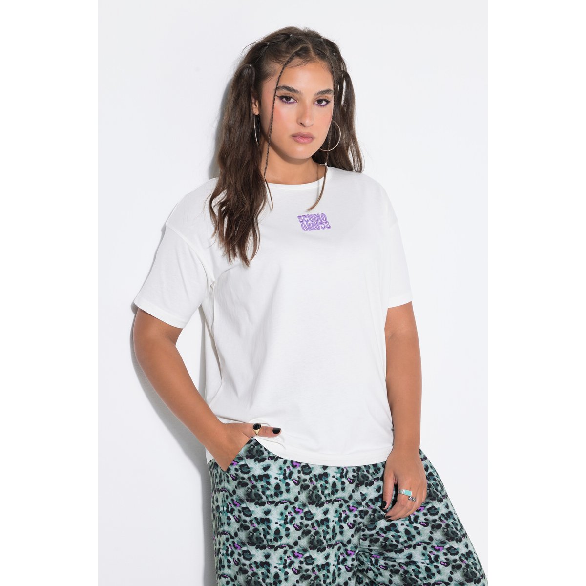 T-shirt oversize blanc cassé, STUDIO UNTOLD