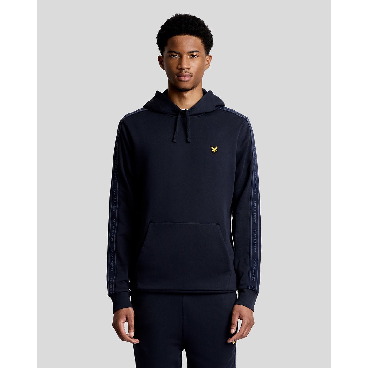 Sweat à capuche Sports en coton bleu foncé marine, LYLE & SCOTT