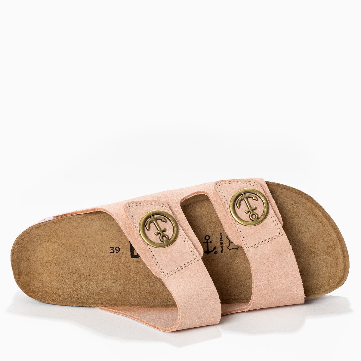 Sandales en cuir suédé BELINDA rose, BAYTON