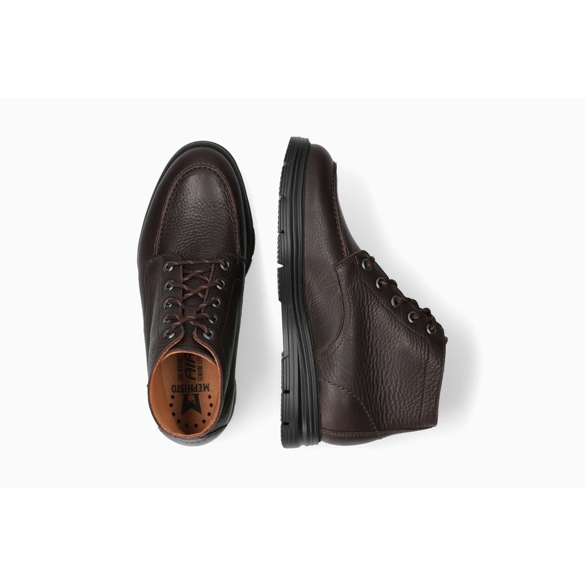 Bottines en cuir CYRIUS marron foncé 5143, MEPHISTO