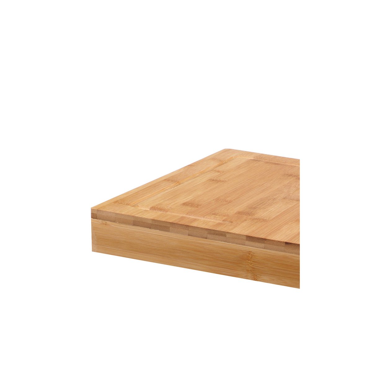 Planche à découper pour plan de travail en bambou - 44x33x5cm bois, WADIGA