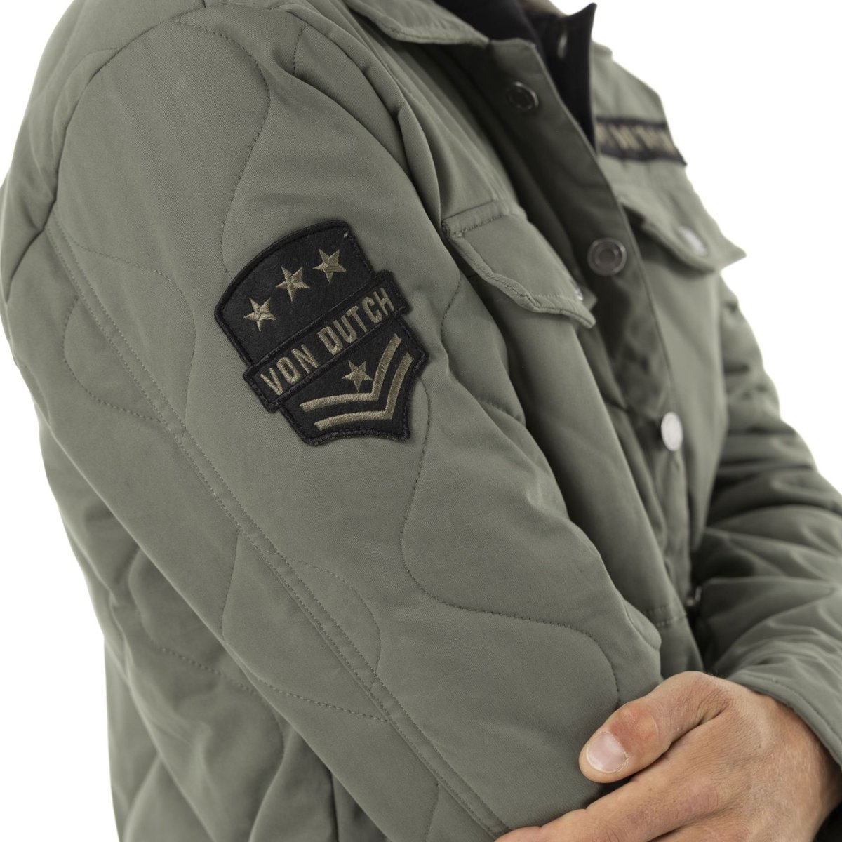Veste coton HARPER kaki/noir, VON DUTCH
