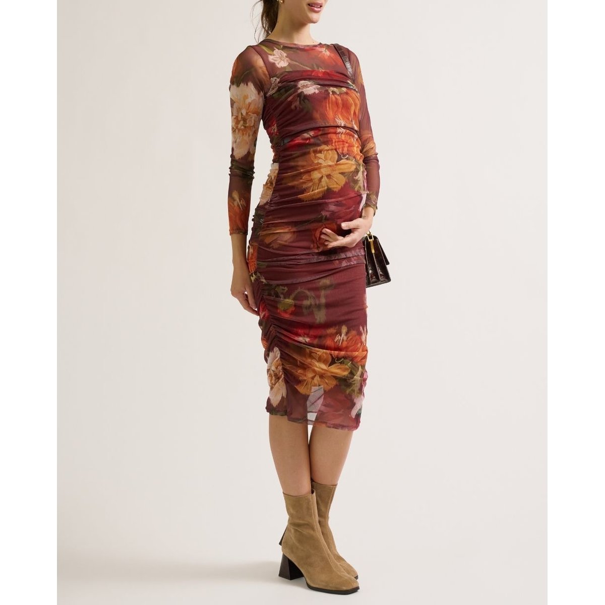 Robe de grossesse et allaitement Vanessa multico, CACHE COEUR