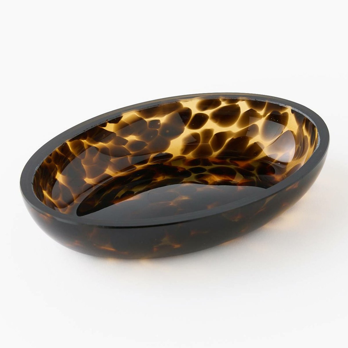 Porte savon,13,8x10x2,5cm, en verre naturel, MONOPRIX