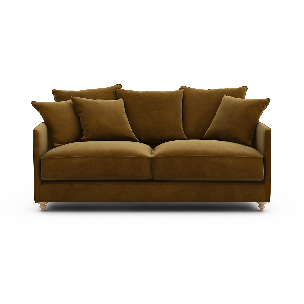Canapé compact convertible velours, Lazare vert tsar, AM.PM