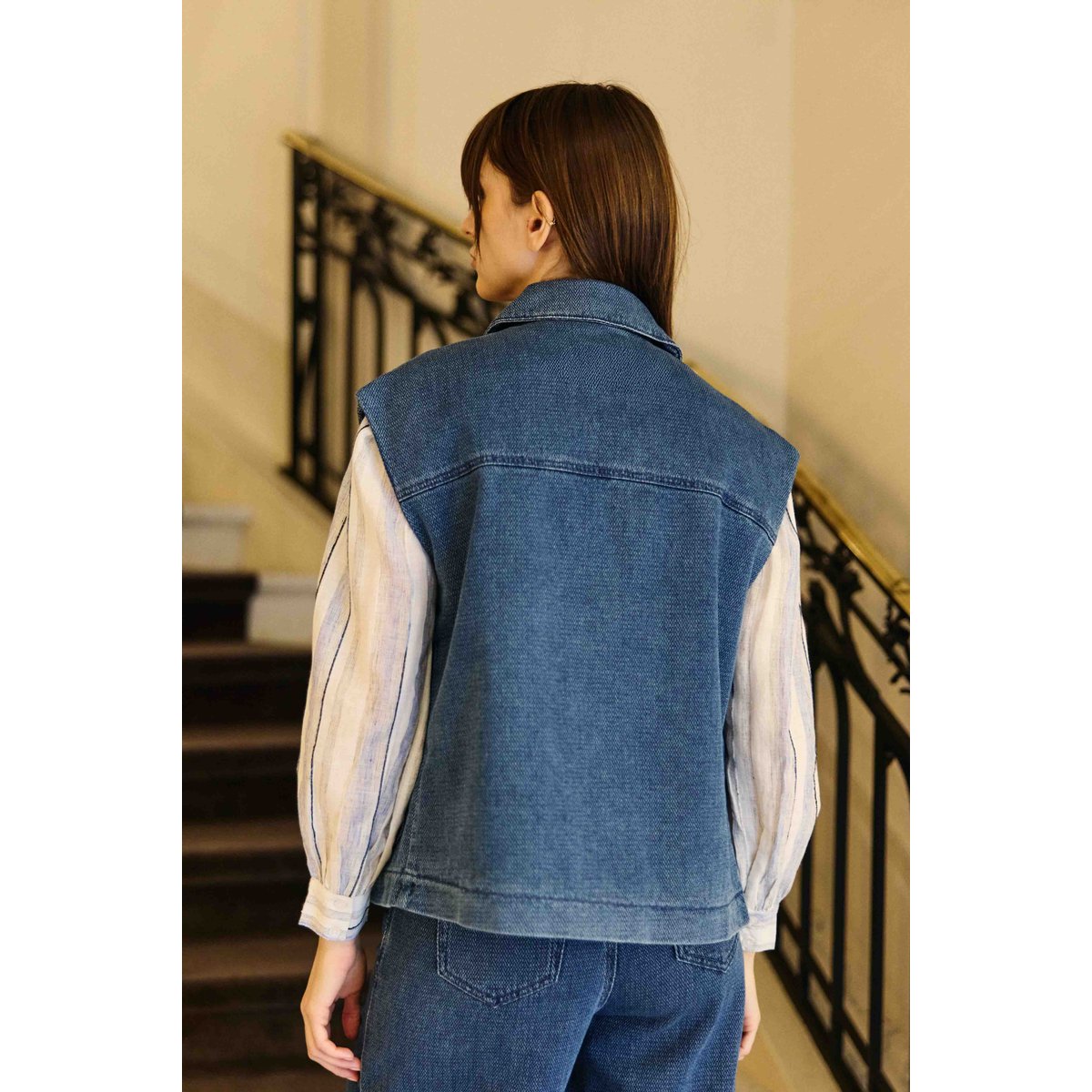 Veste col chemise imprimé jacquard VAYA 93-double wash, LA PETITE ETOILE