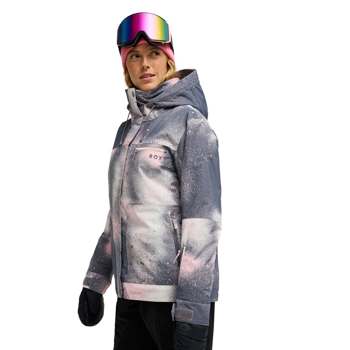 Veste de snow technique BRYLEE. gris shark frostbite, ROXY