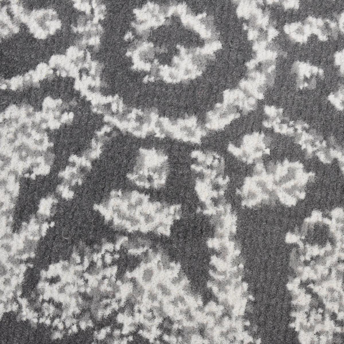 Tapis salon et chambre tissé motif rétro-vintage LYN1 TRANBY gris, beige, UN AMOUR DE TAPIS