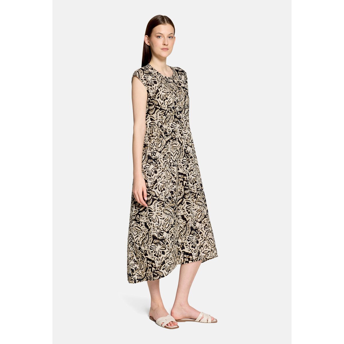 Robe longueur midi à motifs nature/black, CARTOON