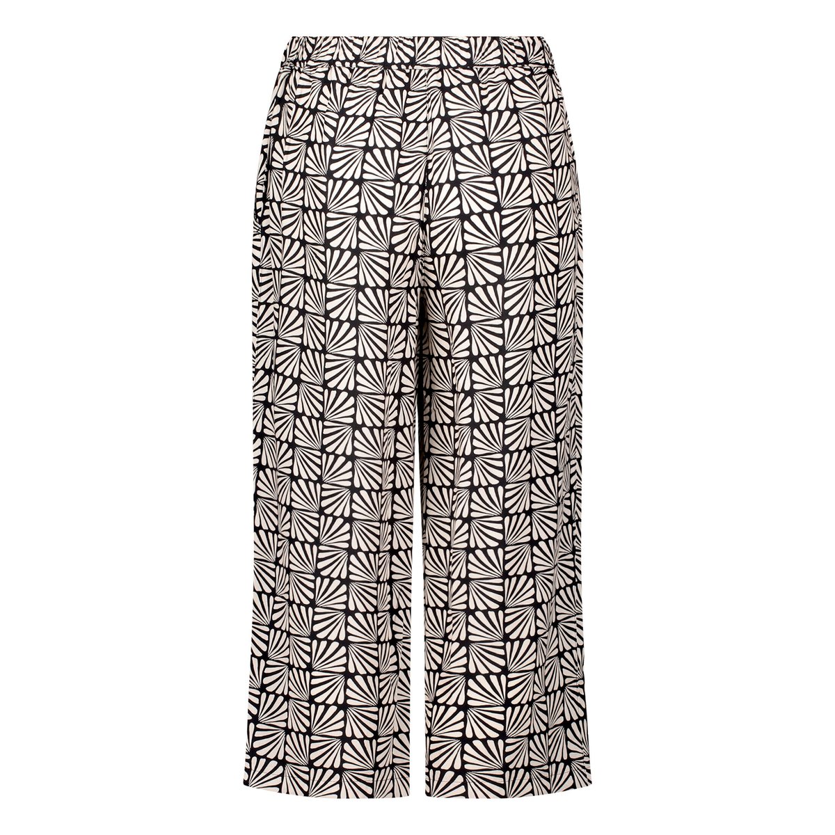 Pantalon à enfiler à poches extérieures noir/beige, BETTY BARCLAY