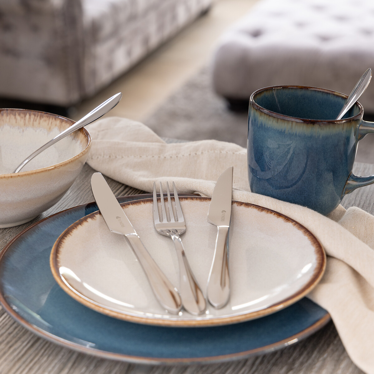 Set Of 4 Reactive Glaze Side Plates cream, MASON CASH