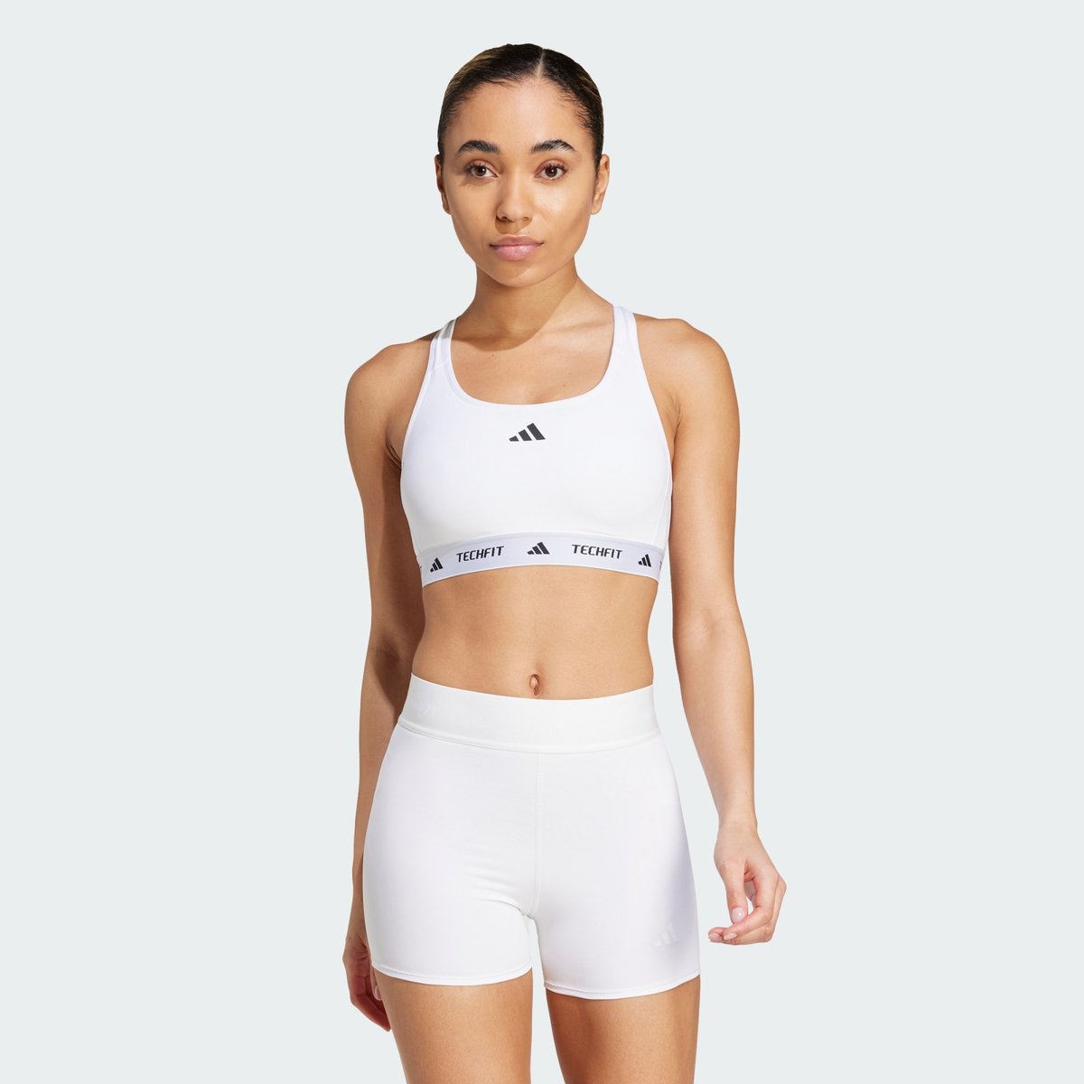 Brassière Techfit Maintien moyen white, adidas Performance
