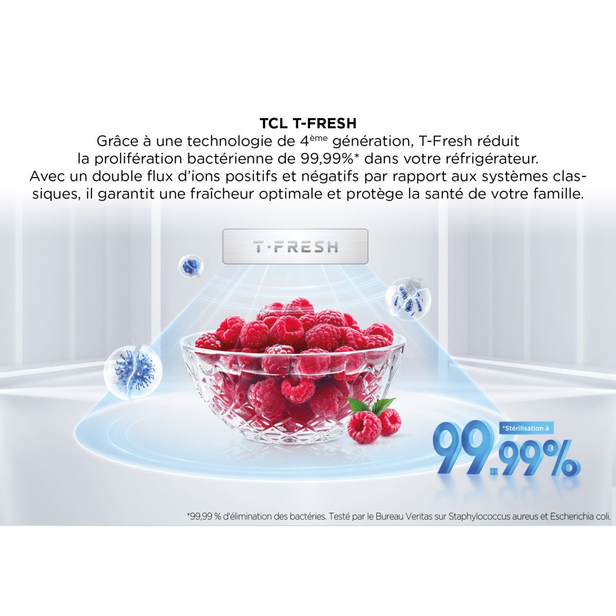 Réfrigérateur combiné RF340BSD0 couleur unique, TCL