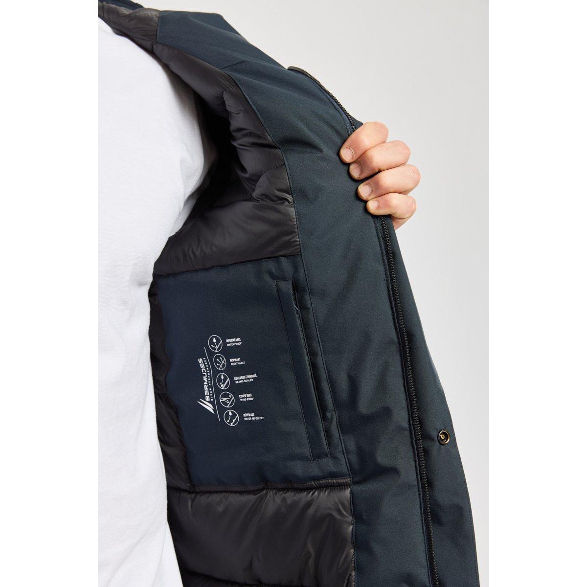 Parka imperméable HOOKLYN navy, BERMUDES