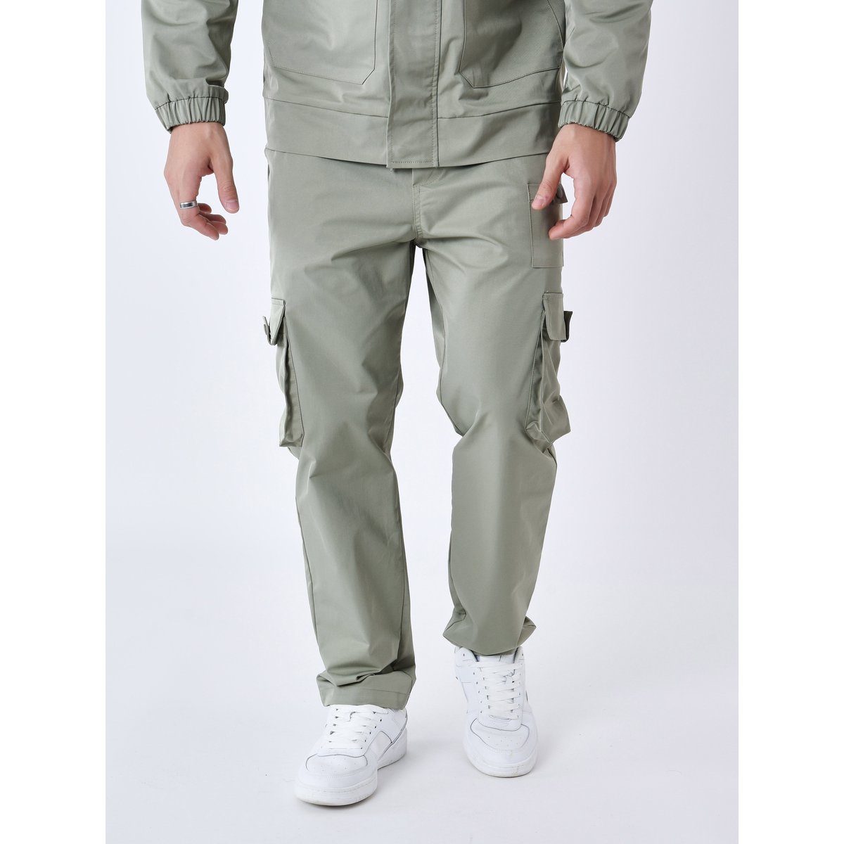 Pantalon workwear multipoches khaki clair, PROJECT X