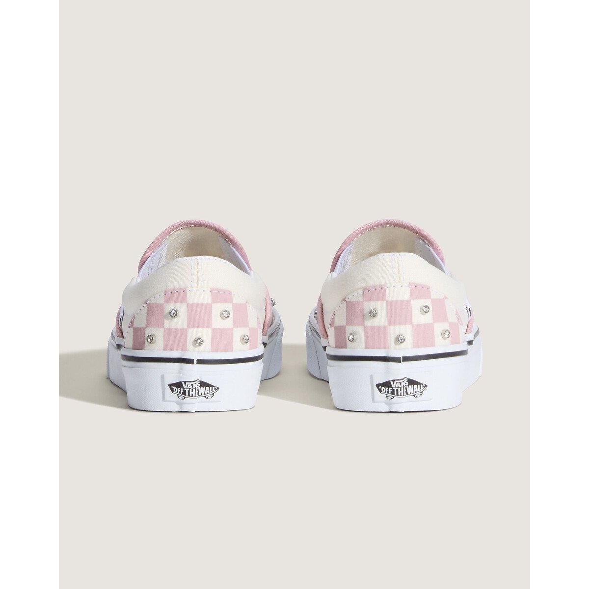 Baskets avec strass, CLASSIC SLIP-ON blanc/rose, VANS