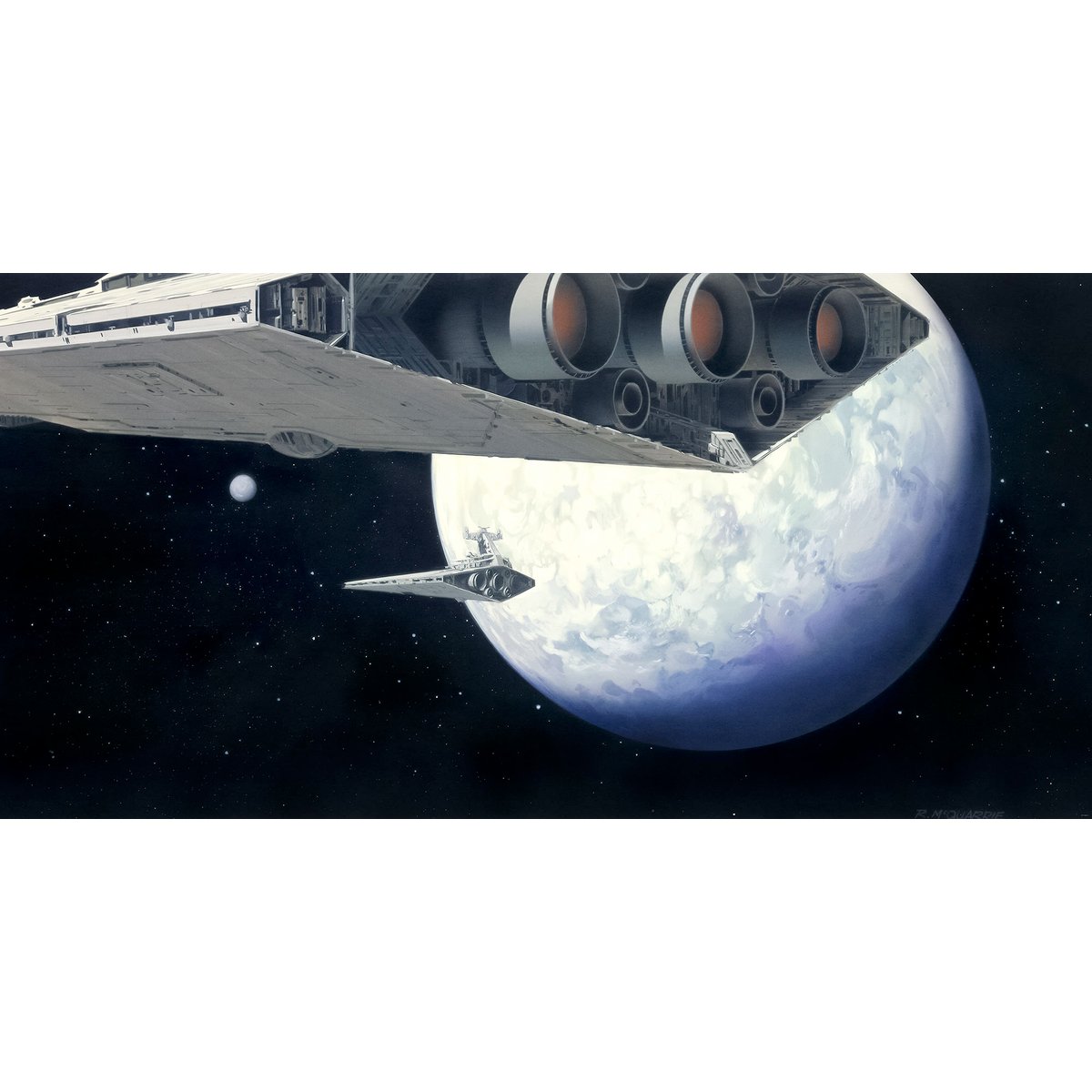 Papier peint Komar - Star Wars Classic RMQ Stardestroyer - 500 x 250 cm bleu, HEXOA