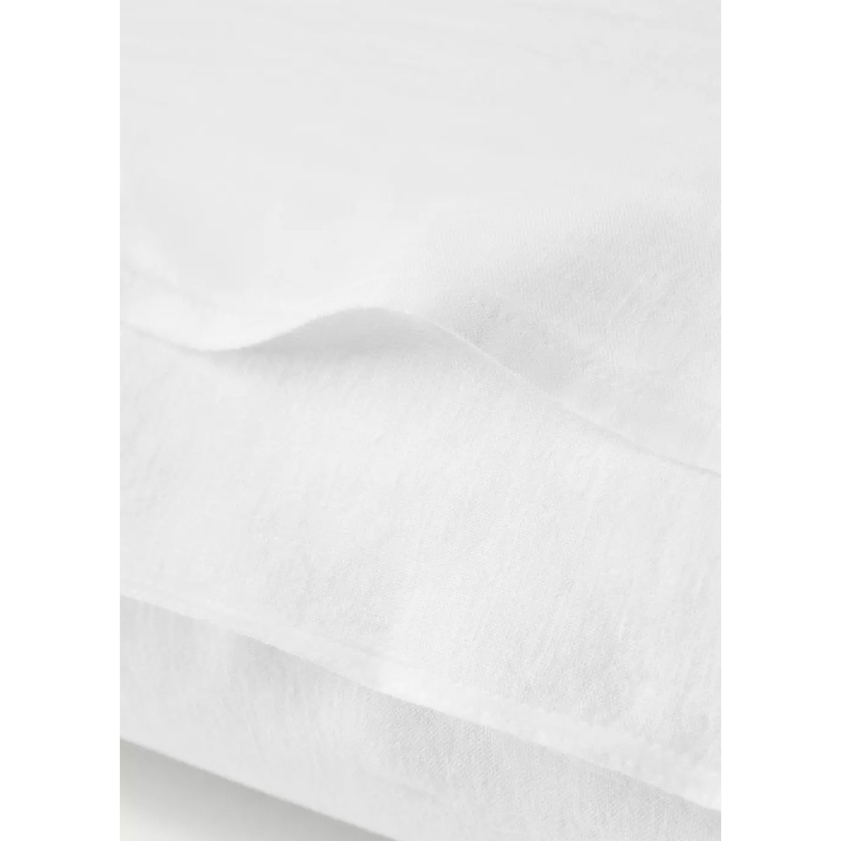 Deux taies d’oreiller lin lavé 50x75 cm blanc, MANGO HOME
