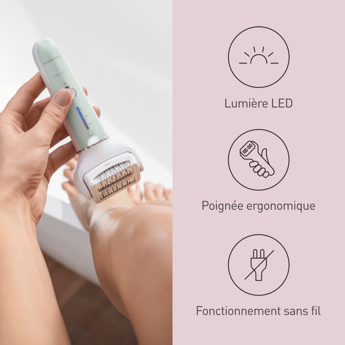 Epilateur électrique ES-EY70AG503 couleur unique, PANASONIC