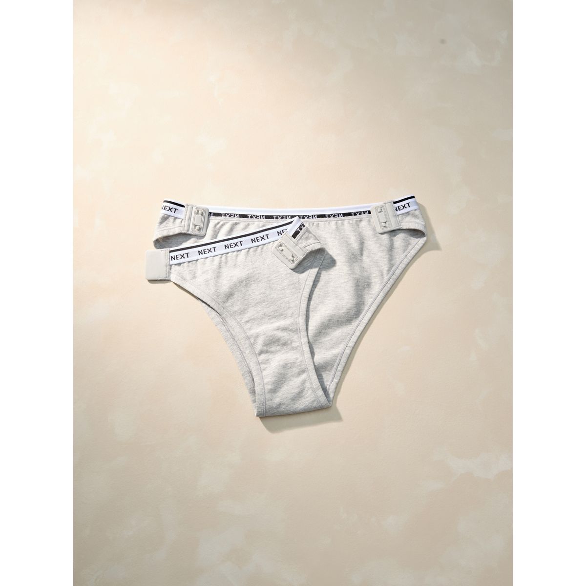 Culotte moulante en coton à logo gris chiné, NEXT