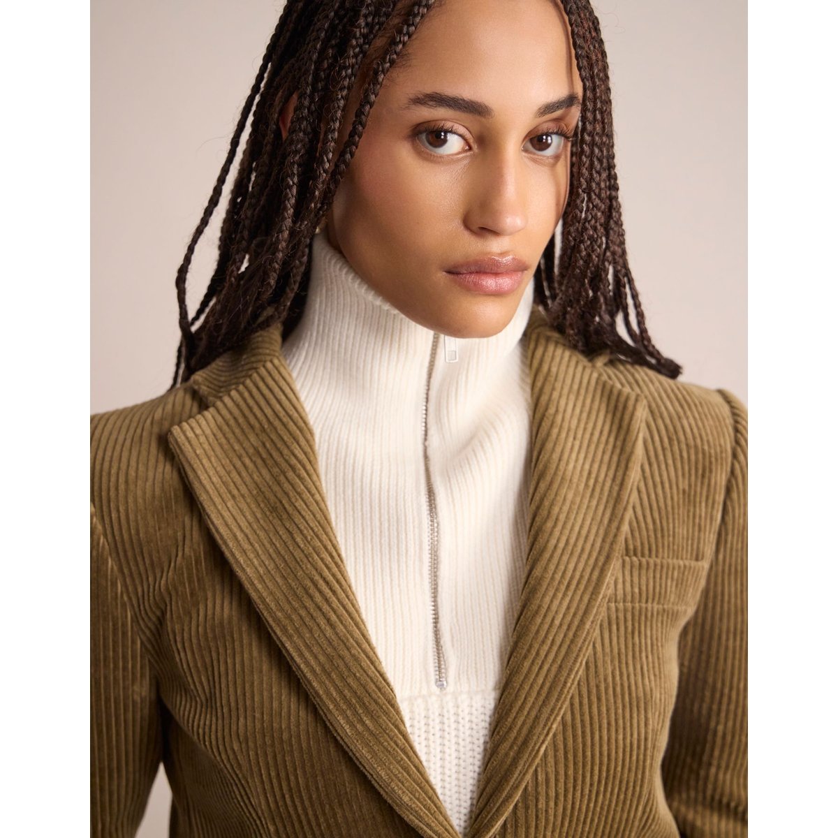 Veste Louane beige, INES DE LA FRESSANGE PARIS