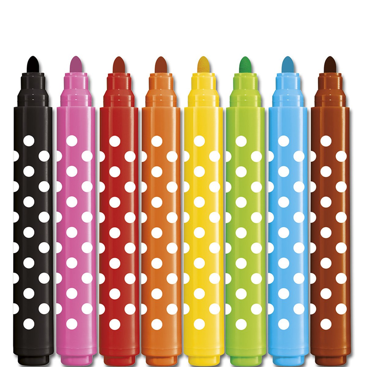 Feutres Jumbo X8 jaune, JANOD