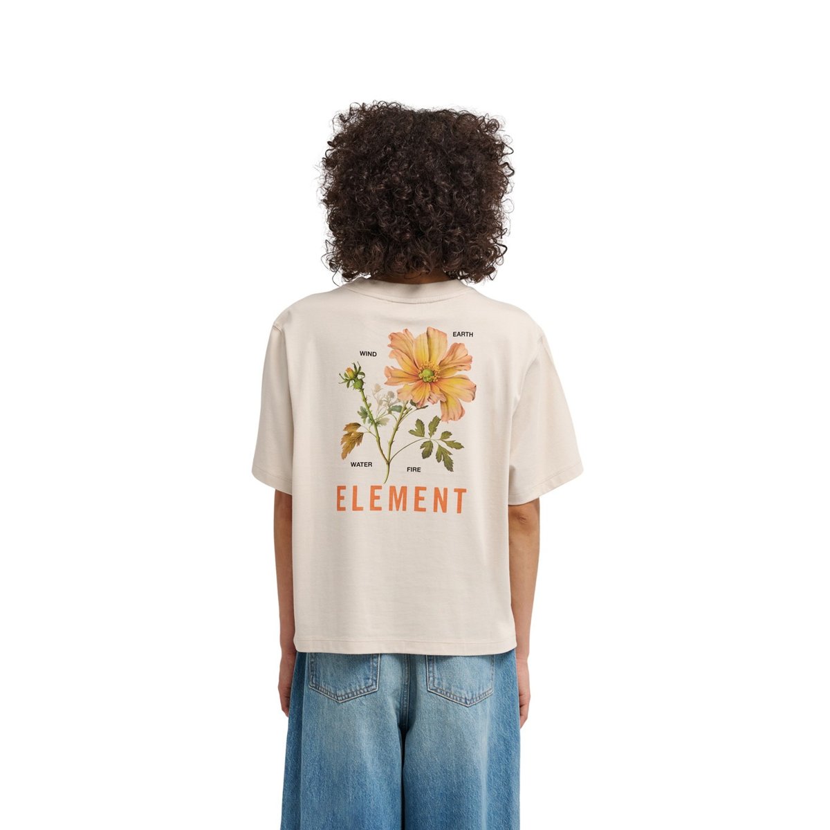 T-Shirt manches courtes PEACE OF MIND beige oat milk, ELEMENT