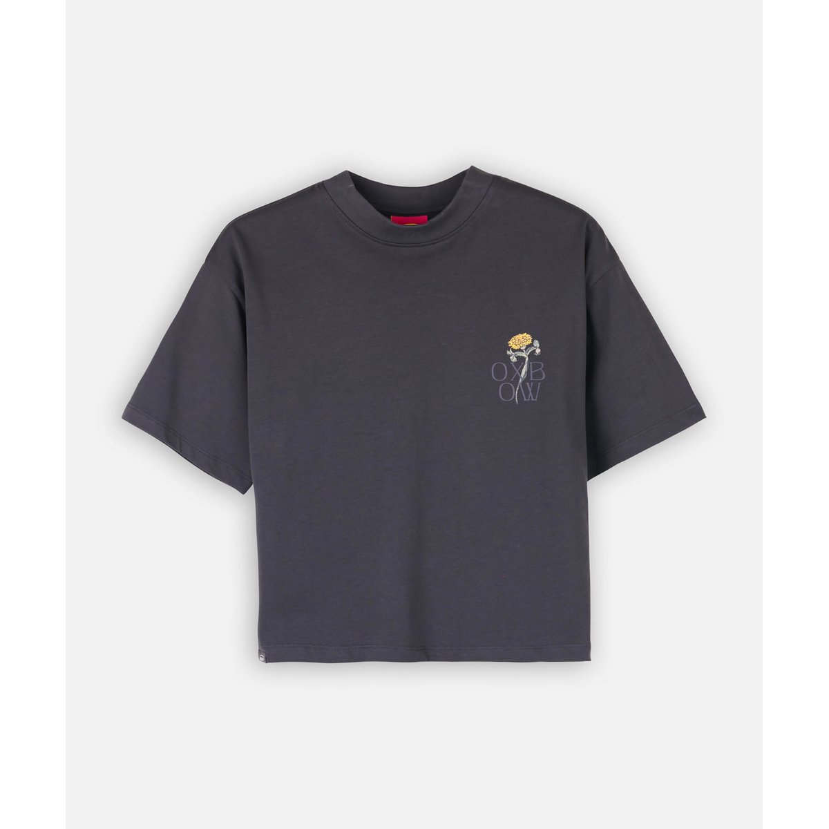 Tee-shirt boxy CUTTING graphite, OXBOW
