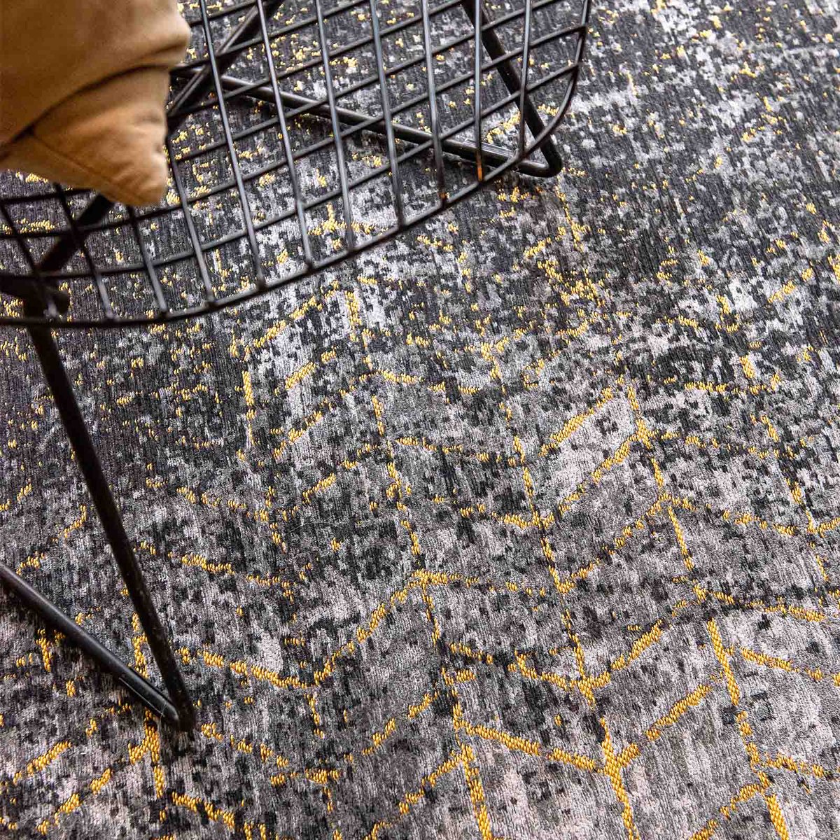 Tapis intérieur/extérieur tissé plat LIGHTHOUSE noir, NOVATREND
