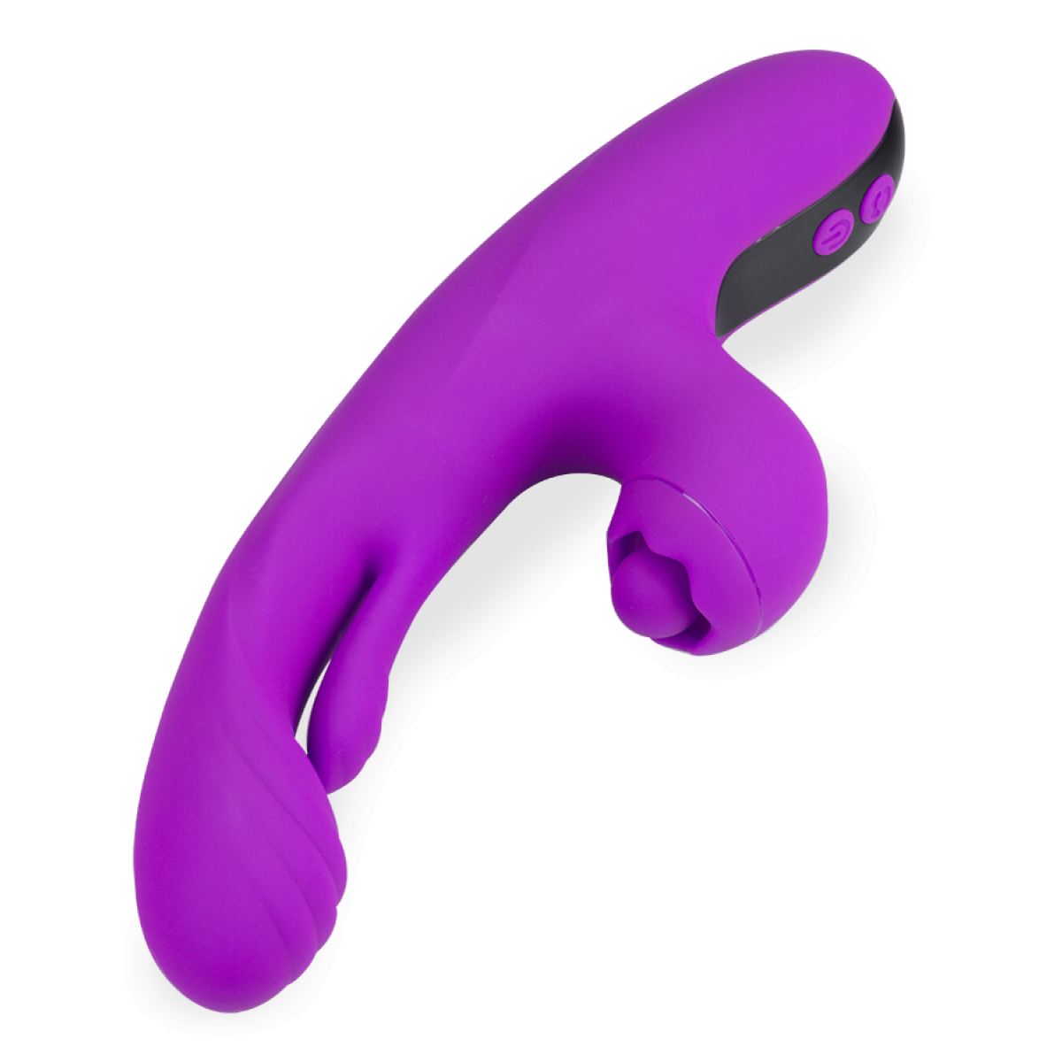 Vibromasseur puissant rabbit flapping et percussions Flutter Kiss violet, LOVE AND VIBES