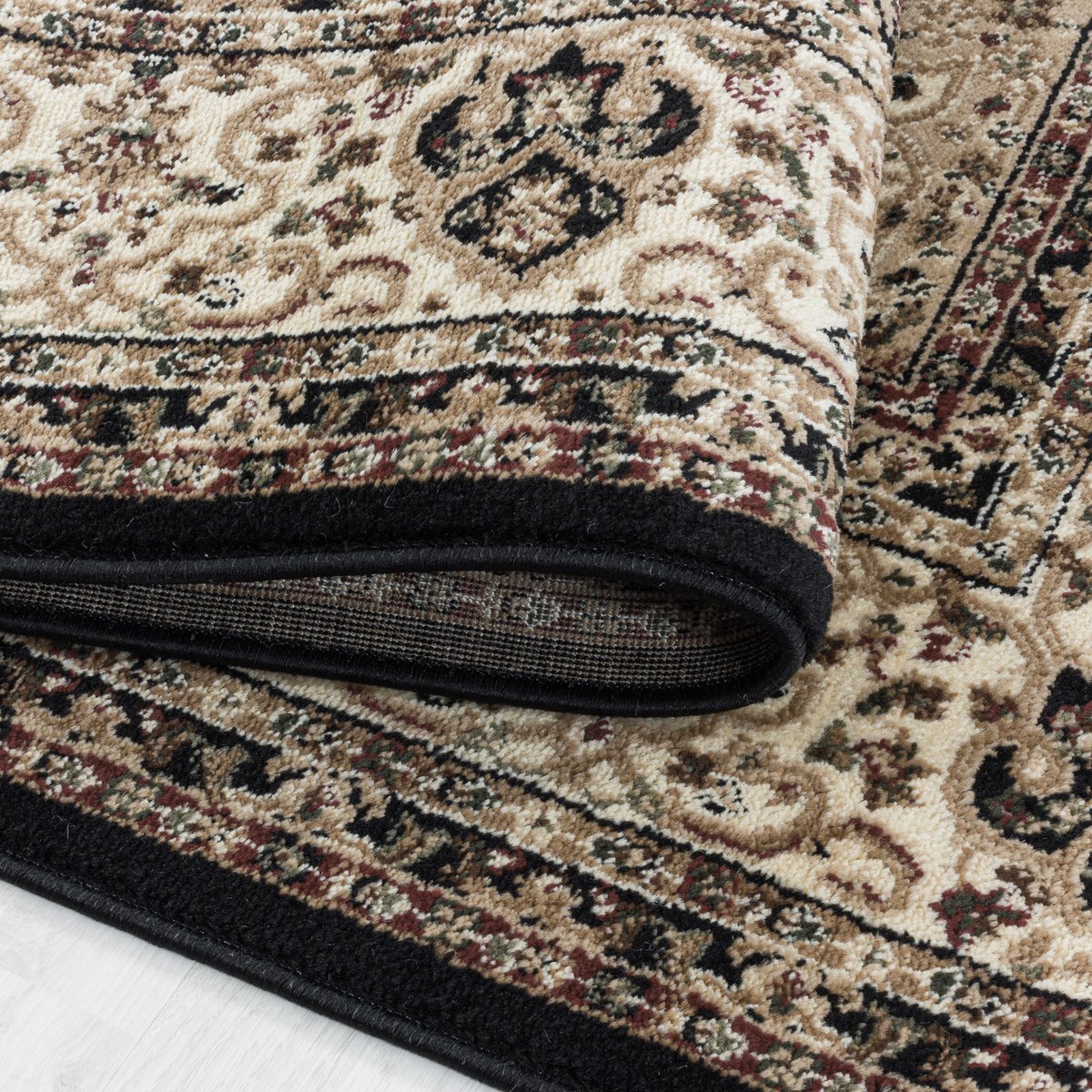 Tapis style moyen-orient TANGER noir, NAZAR RUGS