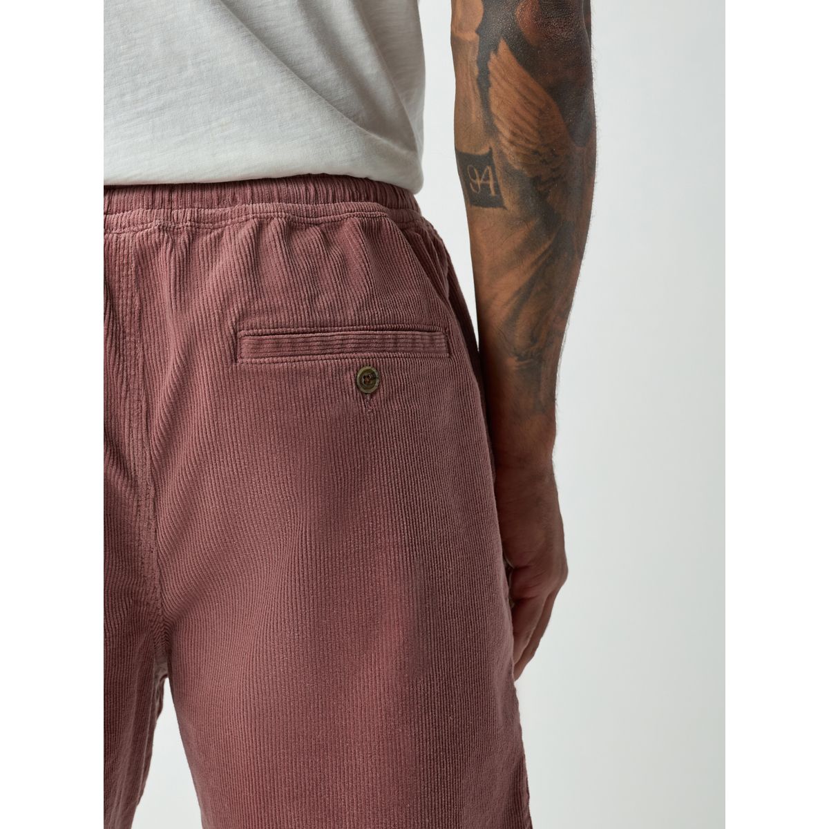 Short cargo à taille élastique rose foncé, NEXT