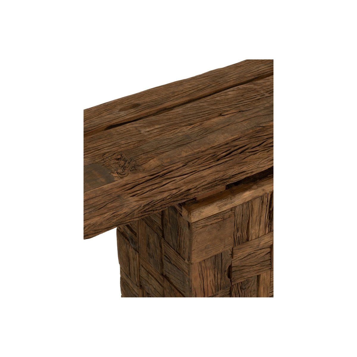 Console en bois foncé recyclé L150 - ICA bois foncé, HELLIN, DEPUIS 1862
