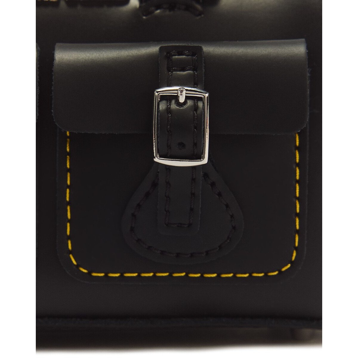 Mini Leather Handbag with Handles black, DR. MARTENS