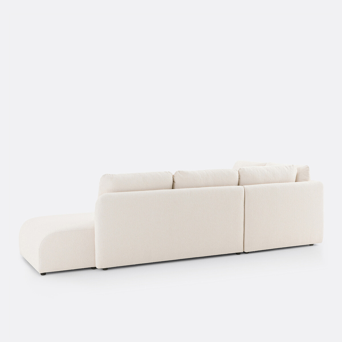 Sofá cama rinconero bouclette, Gina crudo, LA REDOUTE INTERIEURS