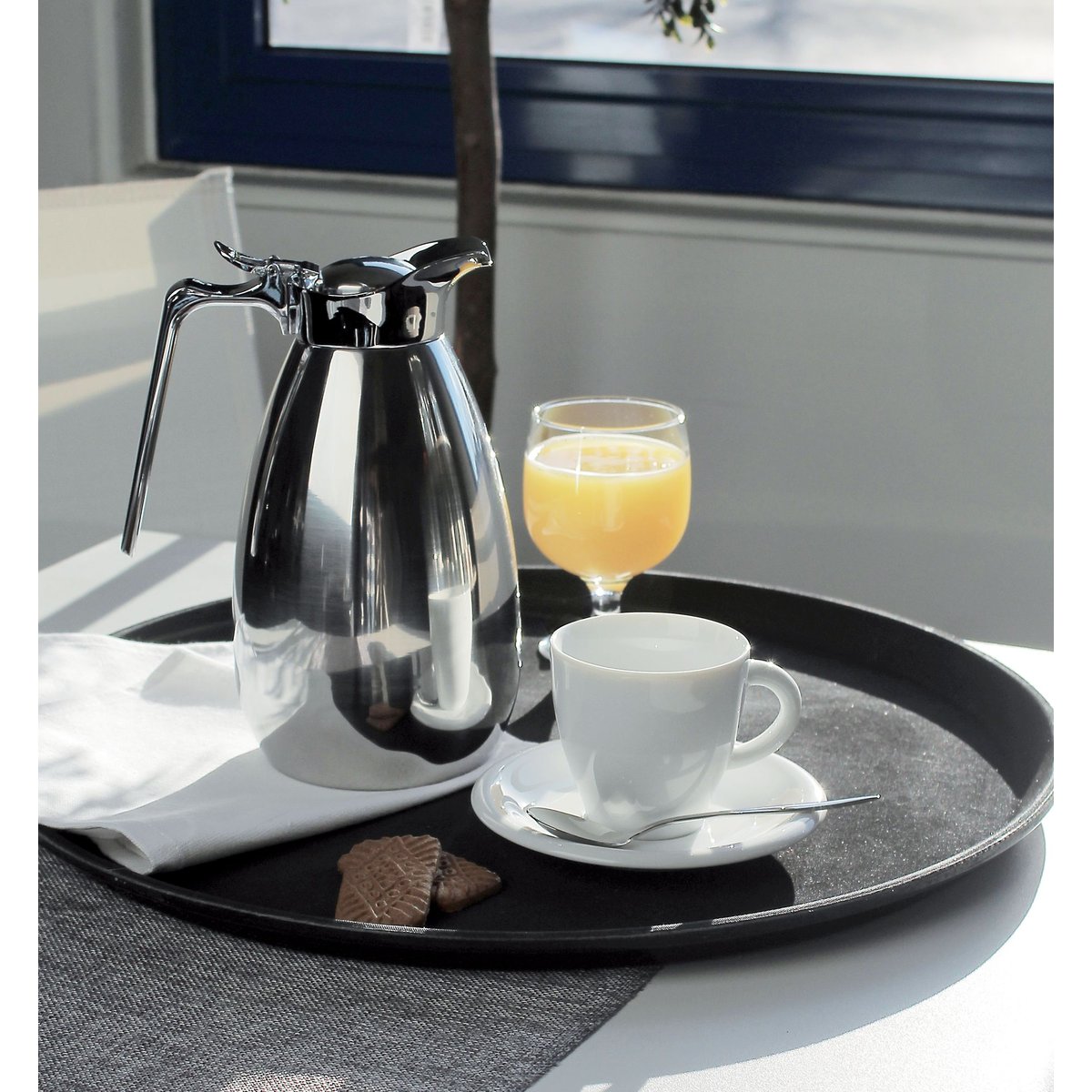 Pichet isotherme en acier inoxydable 0,6L inox, OGO LIVING