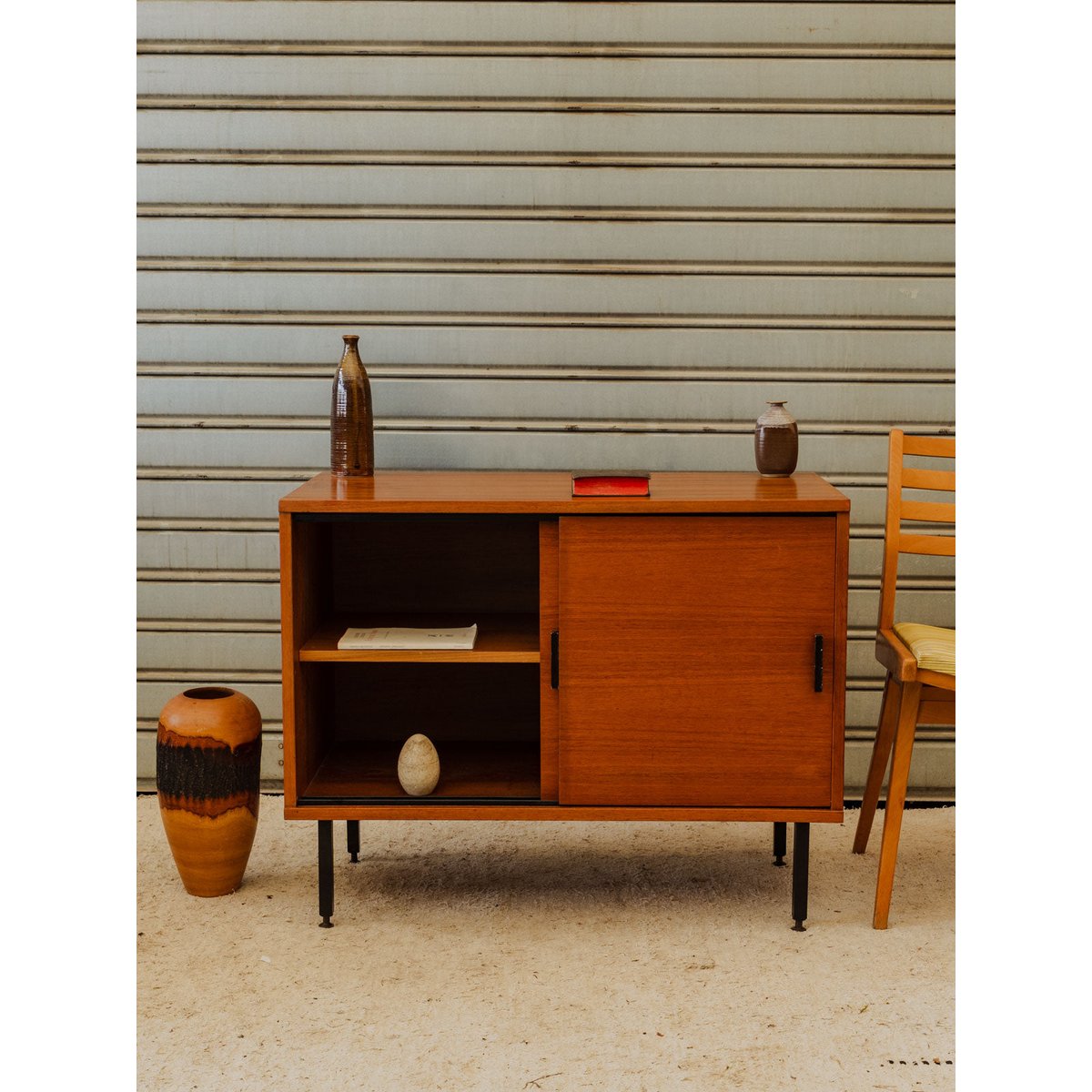 Buffet en bois Gustave N°1652 - Bon état bois foncé, DEBONGOUT