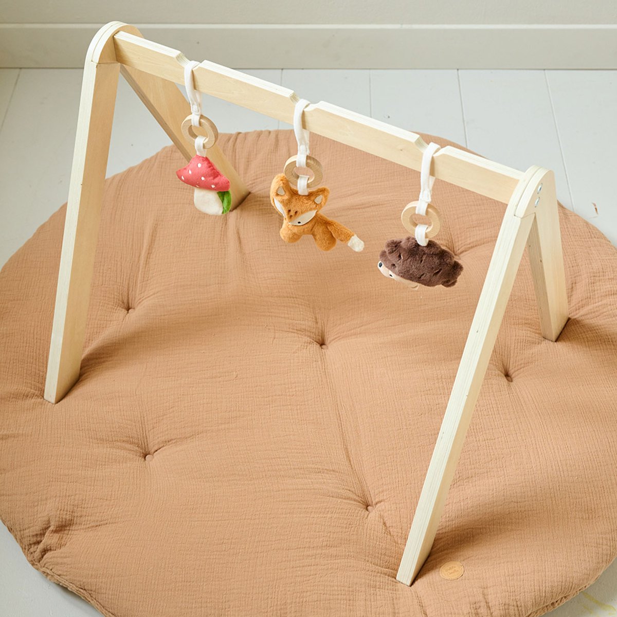 Portique d'éveil bébé FORET naturel, PETITE AMELIE