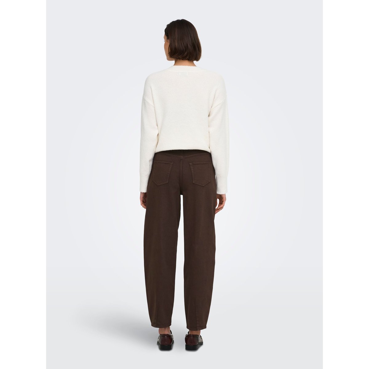 Jean Baggy Fit marron - chocolate brown 1, JDY