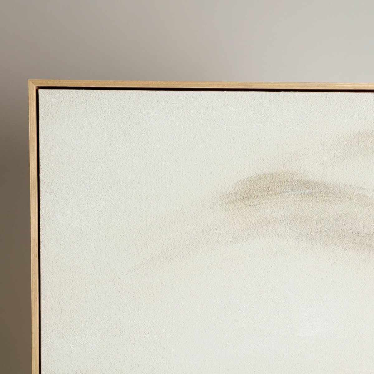 Tableau abstrait sur toile collection VACIO tons neutres, RECOLLECTION