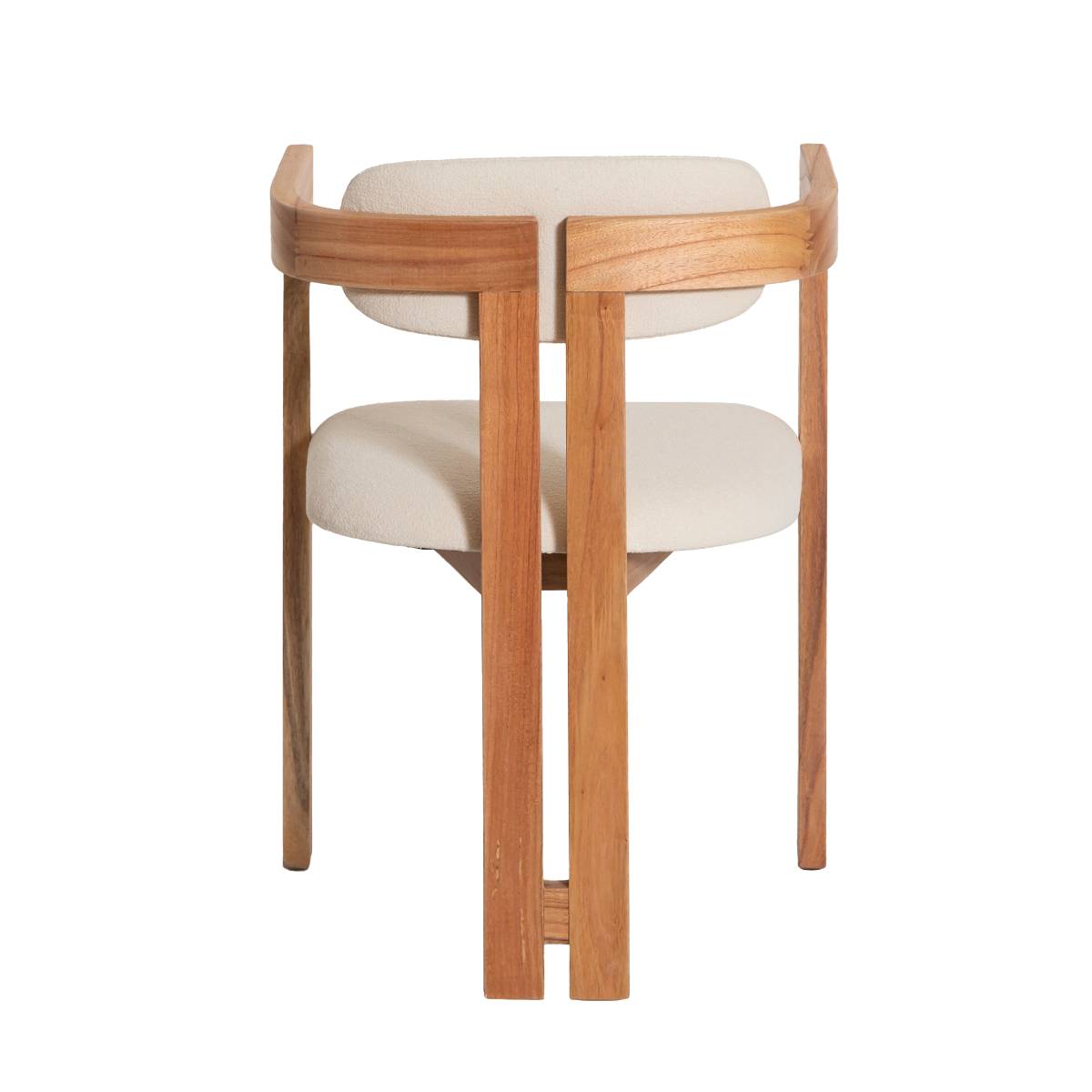 Lot de 2 chaises en bois de mindy SUZIE blanc, MADE IN MEUBLES 