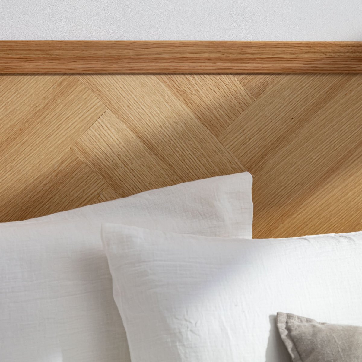 Tête de lit marqueterie en bois massif naturel bois naturel, TERRE DE NUIT