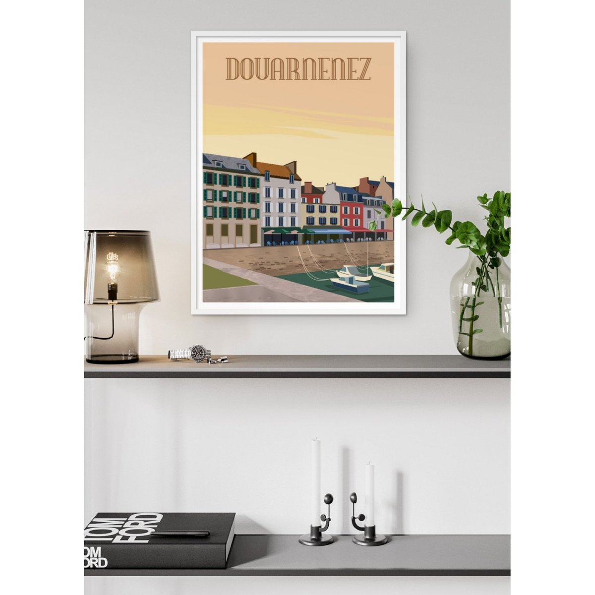 Affiche ville Douarnenez blanc, L'AFFICHERIE