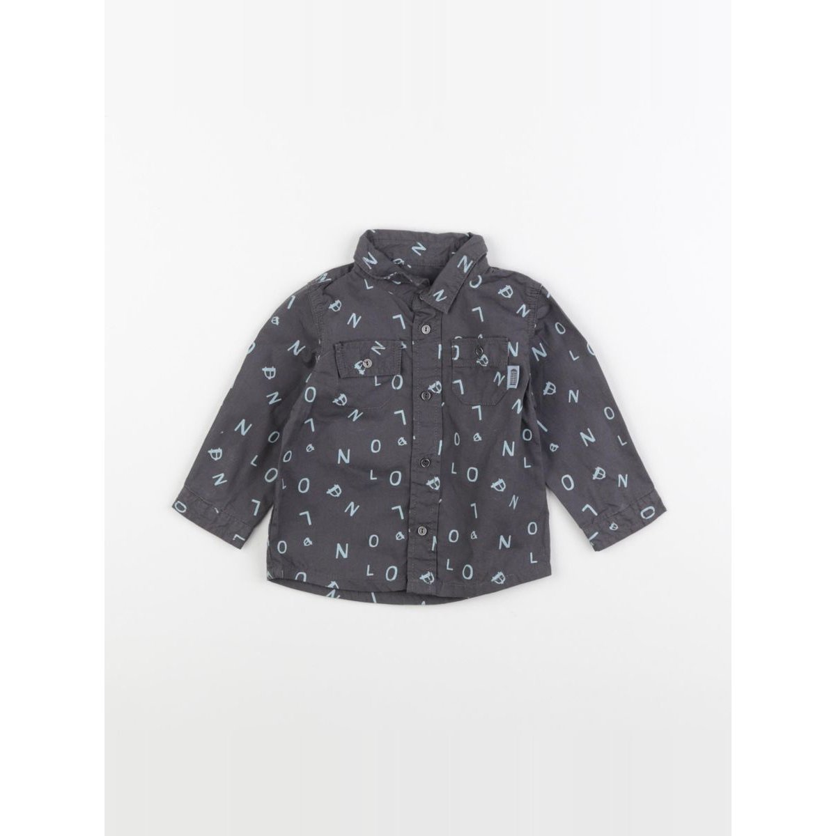 Chemise - Etat satisfaisant bleu, marron, VERTBAUDET