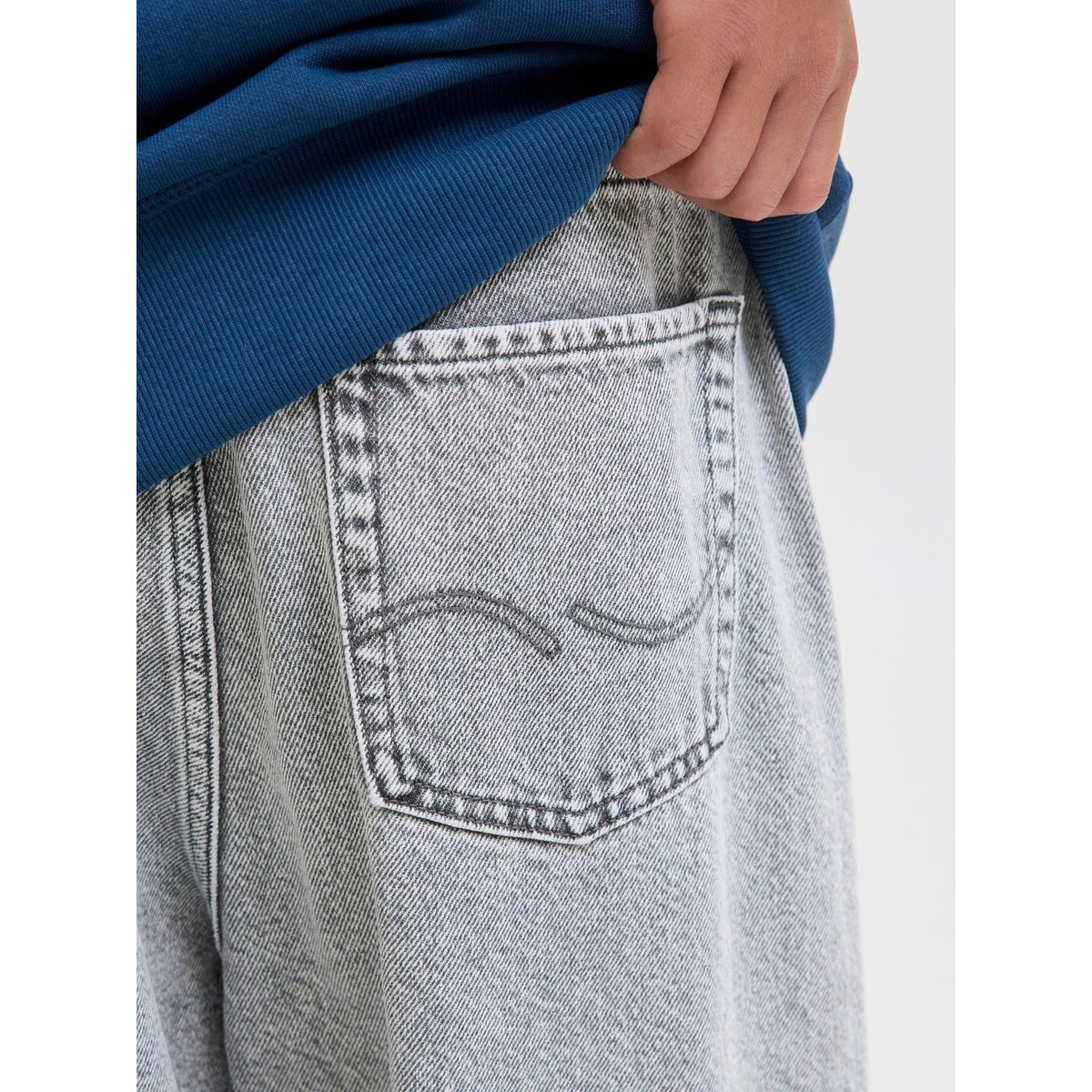 Jean Extra Baggy Fit grey denim, JACK & JONES JUNIOR