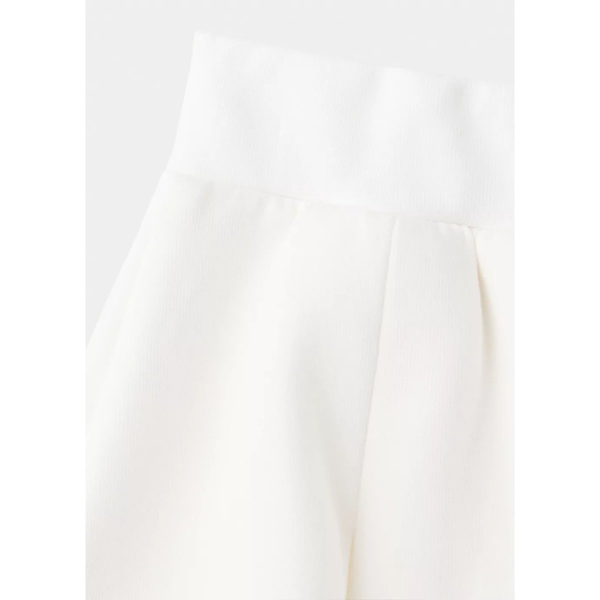 Jupe-short plissée blanc cassé, MANGO BABY