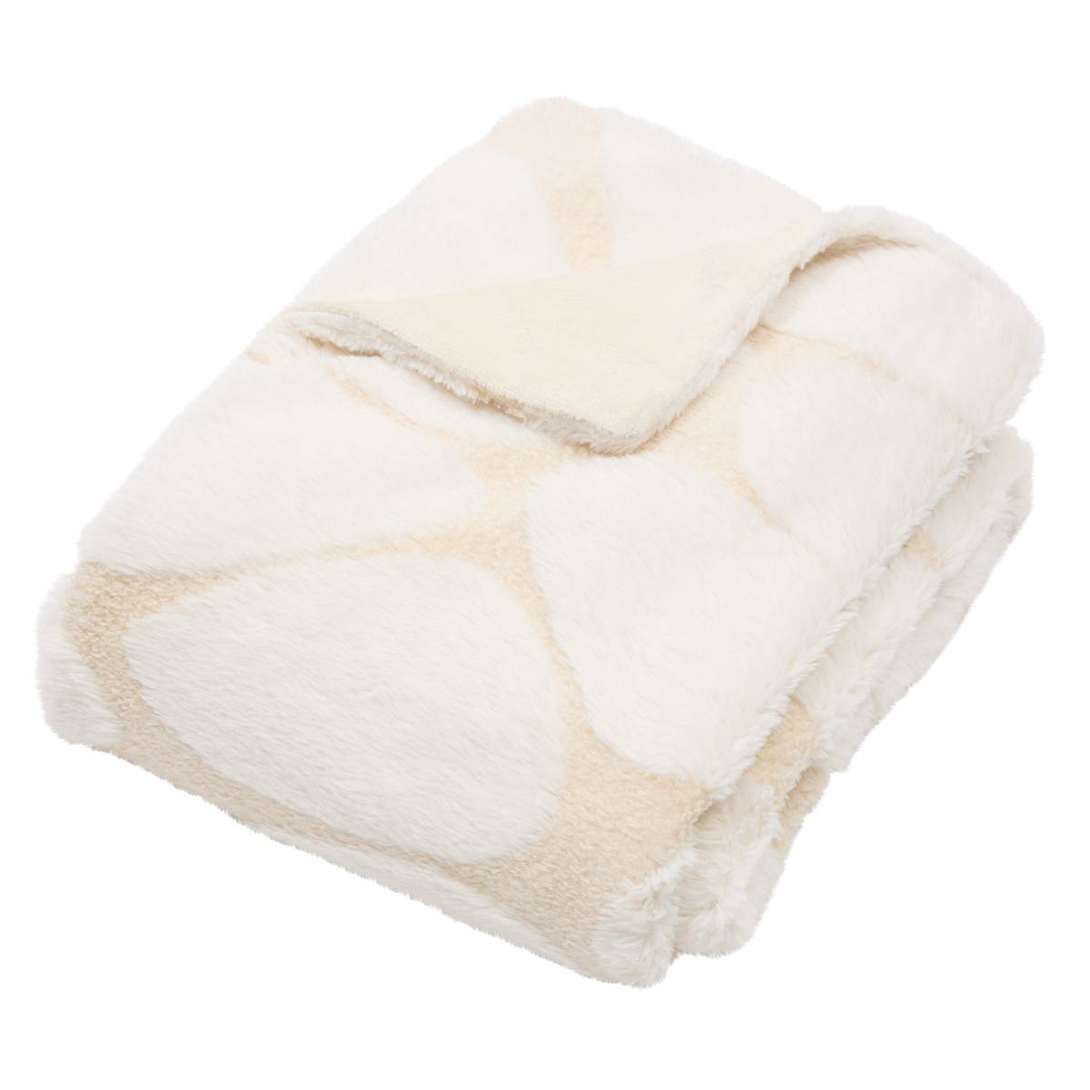 Plaid BOUCLY beige lin, ATMOSPHERA